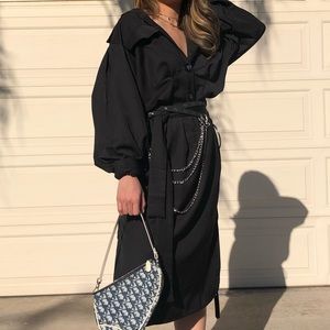 Black Button Up Dress